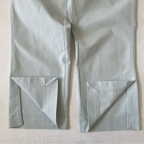 Banana Republic Martin Capri Pale Blue Cropped Pants Spring Baby Blue Size 10 - Picture 9 of 9